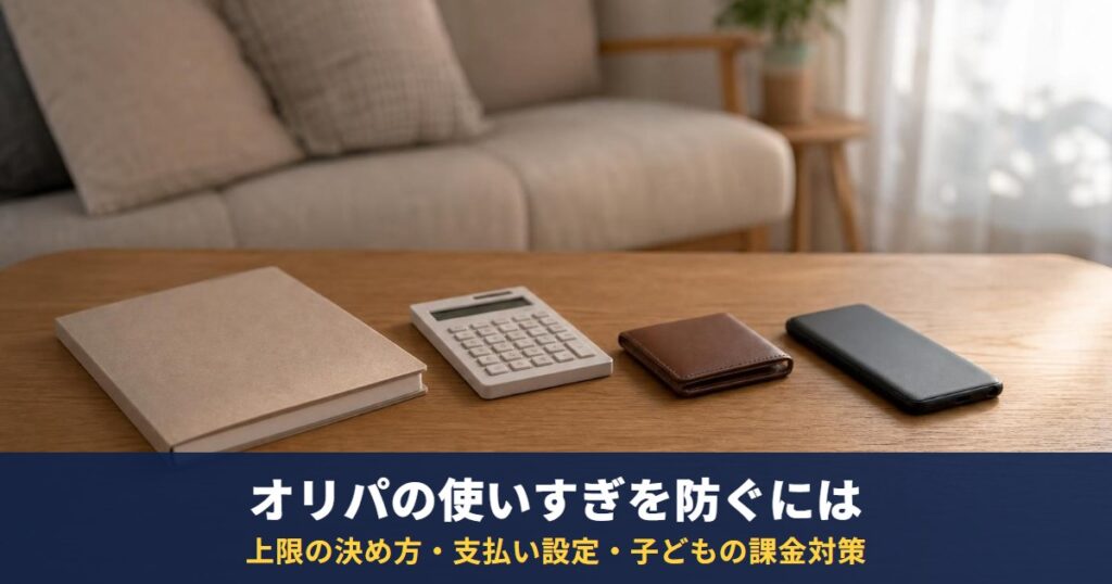 オリパの使いすぎを防ぐには｜上限の決め方・支払い設定・子どもの無断課金対策と相談先